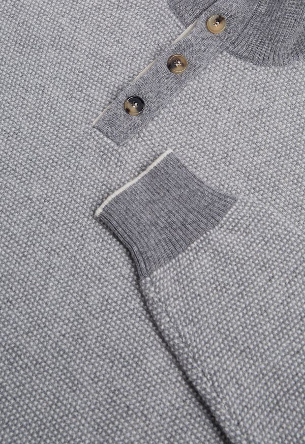 Paul Stuart Cashmere Two-Tone Mock Neck Sweater, image 2