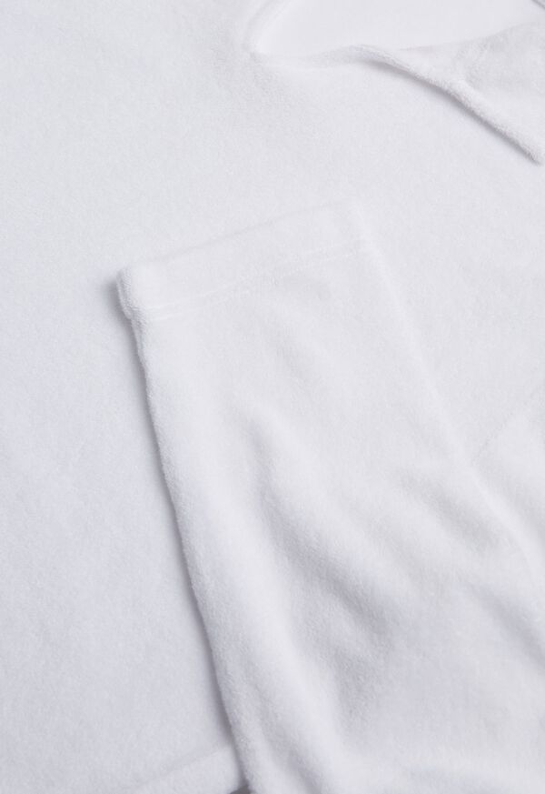 Paul Stuart Johnny Collar Cotton Terry Pullover, image 3