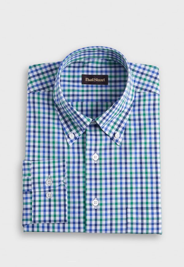 Paul Stuart Two Color Check Cotton Sport Shirt, image 1