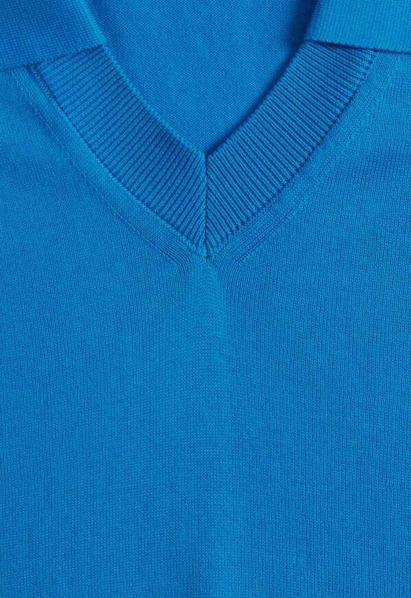 Paul Stuart Organic Cotton Open Collar Polo, image 2