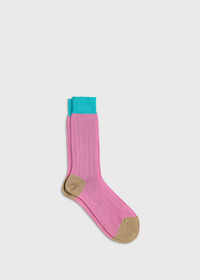 Paul Stuart Mercerized Cotton Ribbed Sock, thumbnail 1