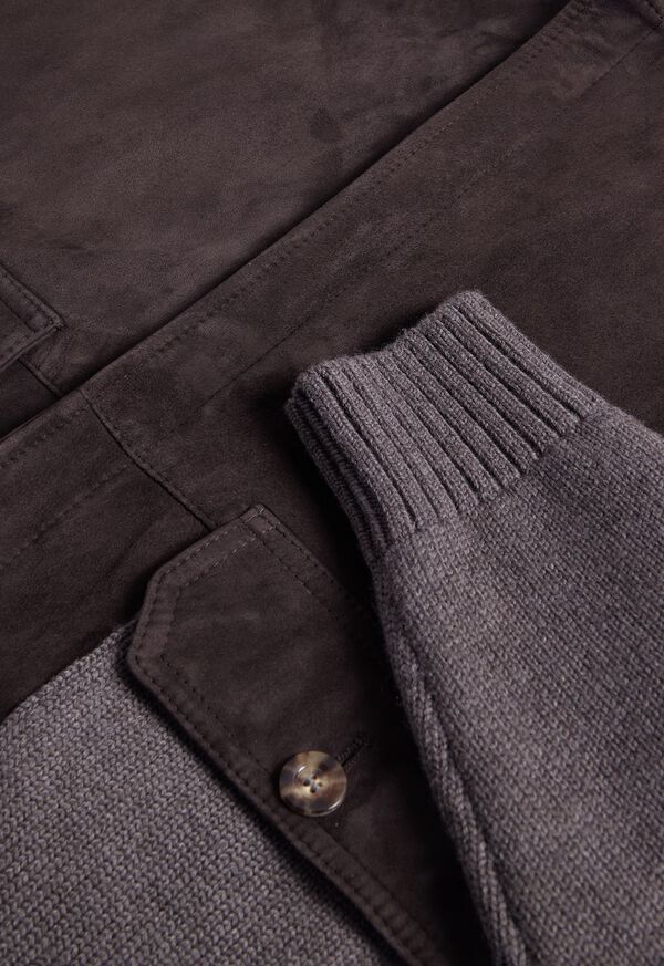 Paul Stuart Wool & Suede Bomber Jacket, image 3