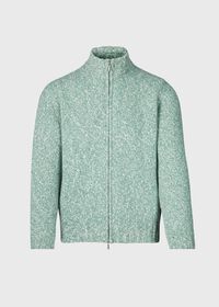 Paul Stuart Wool & Cashmere Marled Zip Cardigan, thumbnail 1