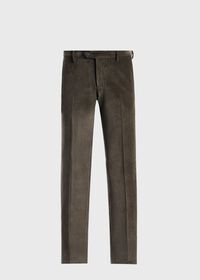 Paul Stuart Suede Trimmed Corduroy Trouser, thumbnail 1