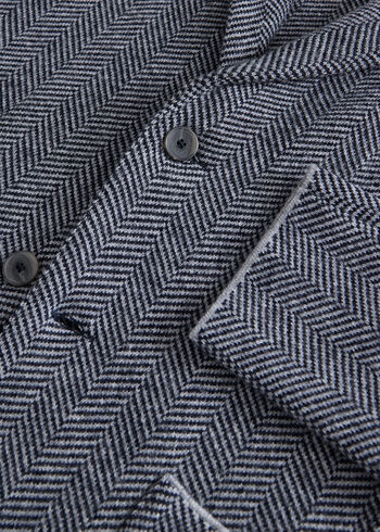Paul Stuart Knitted Herringbone Jacket