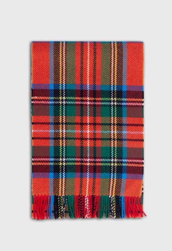Paul Stuart Lambswool Plaid Scarf, image 2