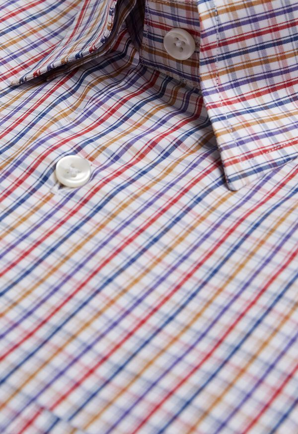 Paul Stuart Multi Color Cotton Plaid Sport Shirt, image 2
