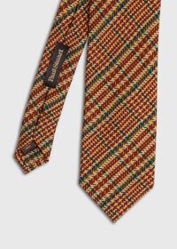 Paul Stuart Wool Printed Plaid Tie, thumbnail 1