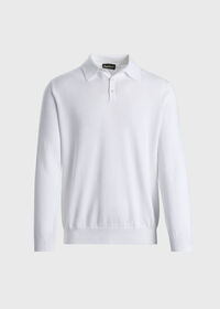 Paul Stuart Egyptian Cotton Long Sleeve Polo, thumbnail 1
