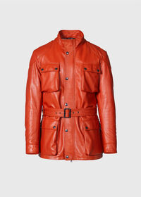 Paul Stuart Paprika Nappa Leather Field Jacket, thumbnail 1