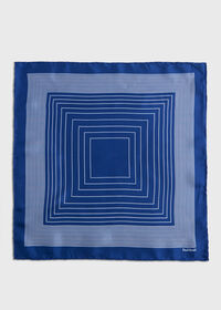 Paul Stuart Square Pattern Silk Pocket Square, thumbnail 2