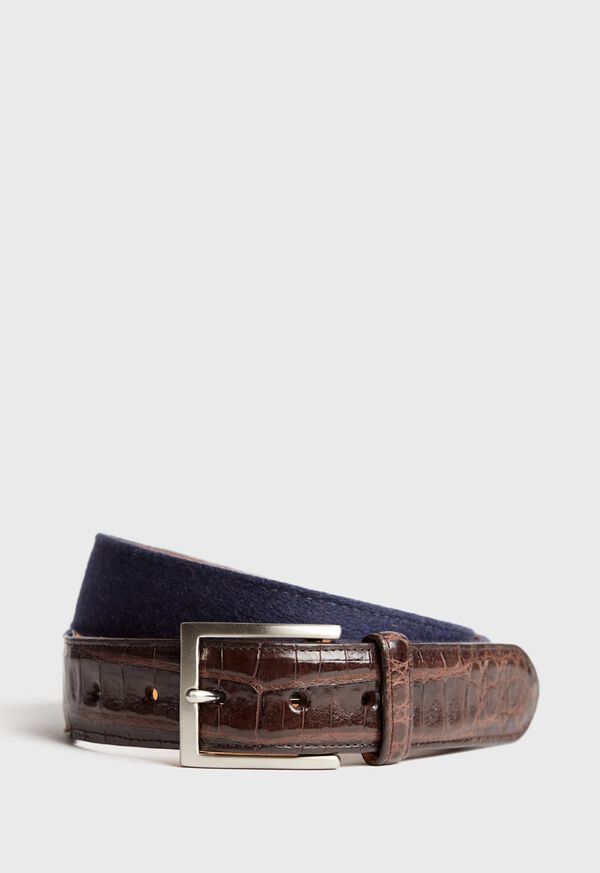 Paul Stuart Crocodile Tip Belt, image 1