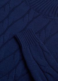 Paul Stuart Cashmere All Over Cable Turtleneck Sweater, thumbnail 2