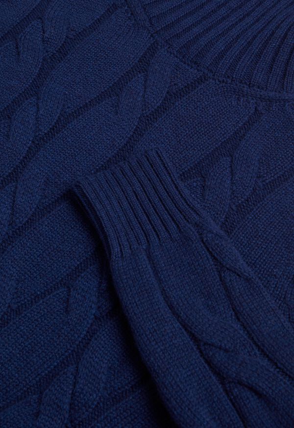 Paul Stuart Cashmere All Over Cable Turtleneck Sweater, image 2