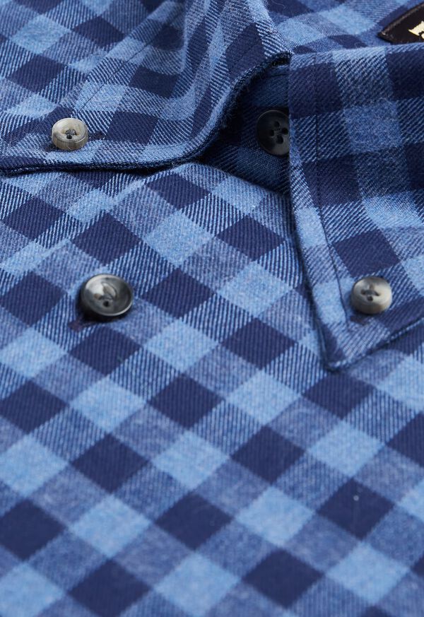 Paul Stuart Buffalo Check Flannel Sport Shirt, image 2
