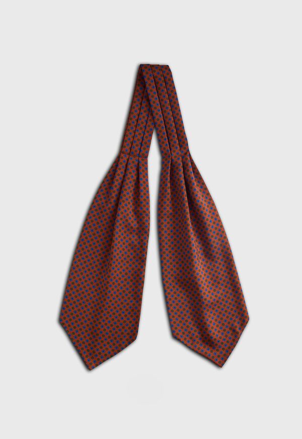 Paul Stuart Micro Medallion Print Silk Ascot, image 2