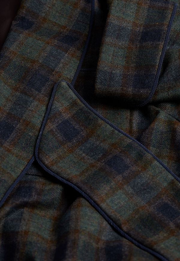 Paul Stuart Wool Blend Plaid Robe, image 2