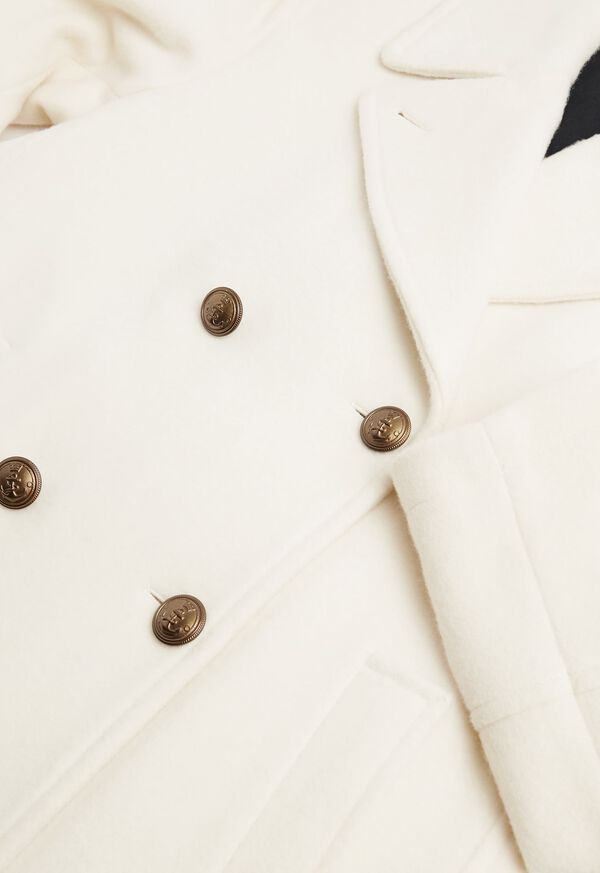 A Cozy Ivory Peacoat, Winter Fashion