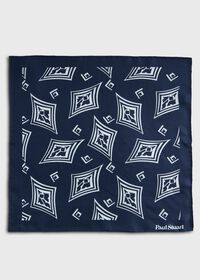 Paul Stuart Geometric Print Pocket Square, thumbnail 2