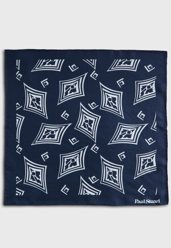 Paul Stuart Geometric Print Pocket Square, image 2