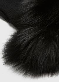 Paul Stuart Touchscreen Fox Fur Trim Glove, thumbnail 4