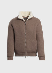 Paul Stuart Knitted Bomber Jacket, thumbnail 1