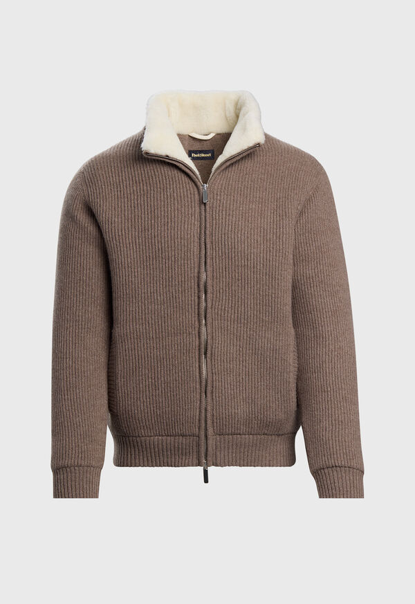 Paul Stuart Knitted Bomber Jacket, image 1