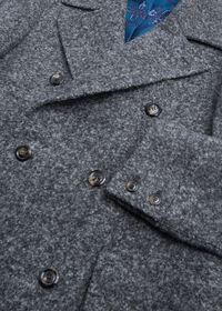 Paul Stuart Olive Solid Boucle Coat, thumbnail 2