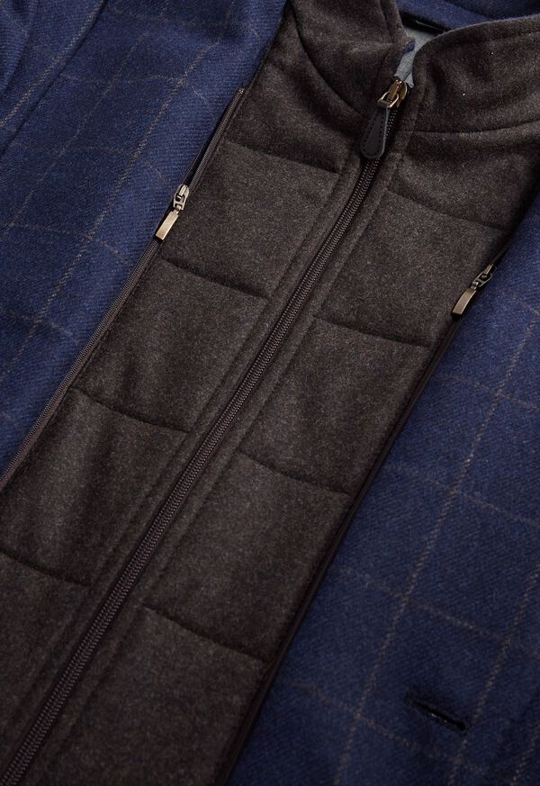 Paul Stuart Wool Windowpane Hybrid Sport Jacket with Gilet, image 5