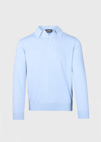 Paul Stuart Egyptian Cotton Long Sleeve Polo, thumbnail 1