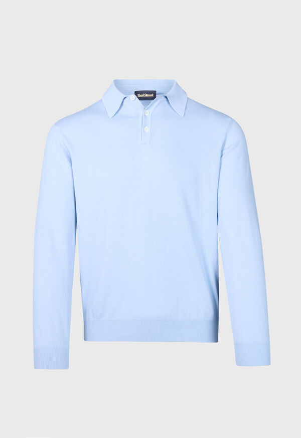 Paul Stuart Egyptian Cotton Long Sleeve Polo, image 1