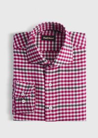 Paul Stuart Flannel Small Plaid Sport Shirt, thumbnail 1