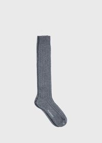 Paul Stuart Cashmere Ribbed Sock, thumbnail 1