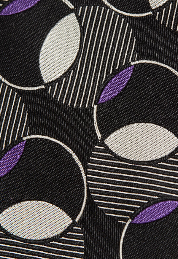 Paul Stuart Circle Deco Woven Silk Tie, image 3