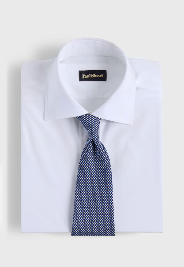 Paul Stuart Printed Silk Diamond Tie, image 2