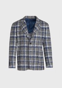 Paul Stuart Grey Plaid Blazer, thumbnail 1