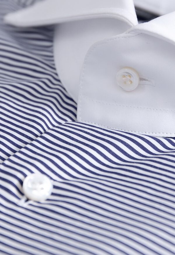 Paul Stuart Micro Horizontal Stripe Dress Shirt, image 3