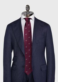 Paul Stuart Red Candy Cane Holiday Tie, thumbnail 2