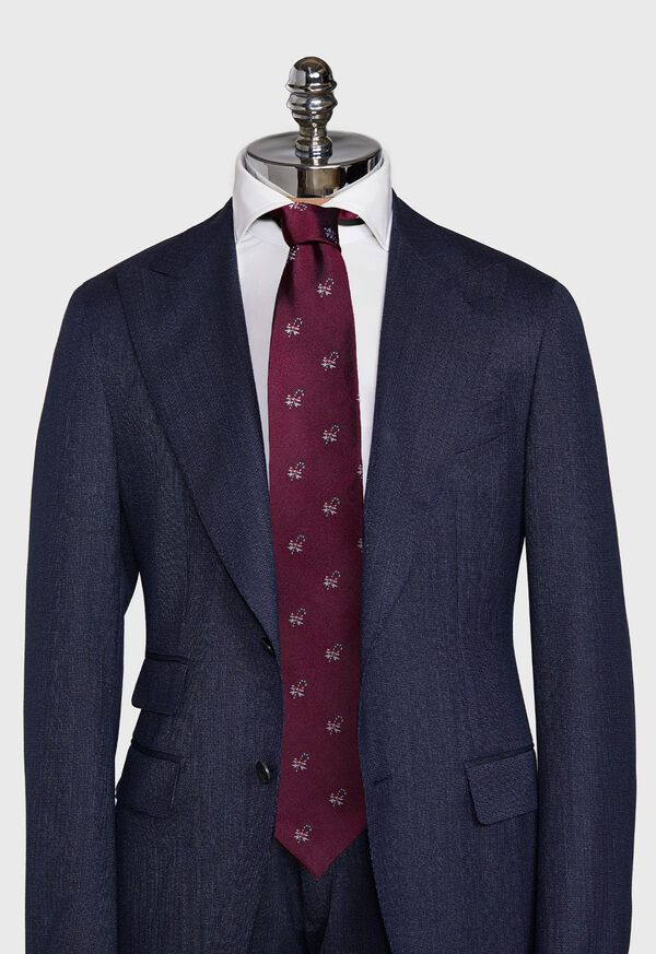 Paul Stuart Red Candy Cane Holiday Tie, image 2