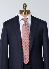 Paul Stuart Printed Silk Jacquard Diamond Tie, thumbnail 5