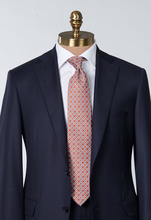 Paul Stuart Printed Silk Jacquard Diamond Tie, image 5
