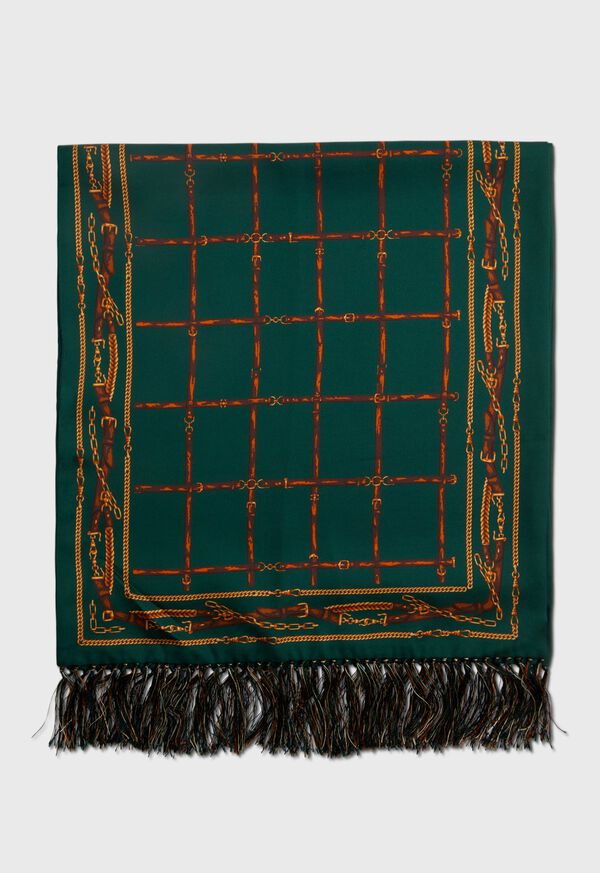 Paul Stuart Printed Silk Tubular Scarf, image 2