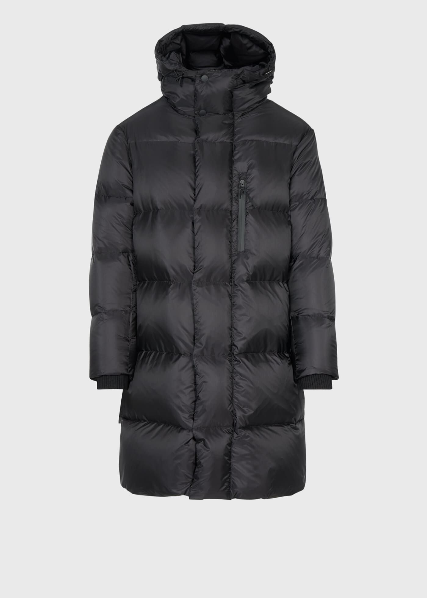 Long length clearance black puffer coat