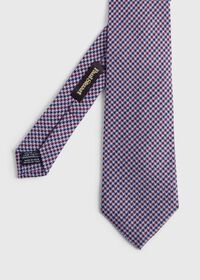 Paul Stuart Two Color Silk And Wool Houndstooth Tie, thumbnail 1