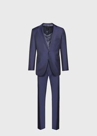 Paul Stuart Navy Solid Two Button Suit, thumbnail 1