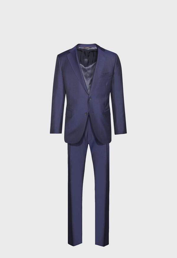 Paul Stuart Navy Solid Two Button Suit, image 1