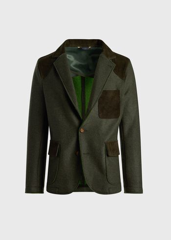 Paul Stuart Wool Jacket with Suede Details