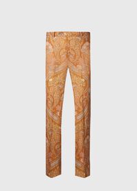Paul Stuart Printed Paisley Linen Trouser, thumbnail 1