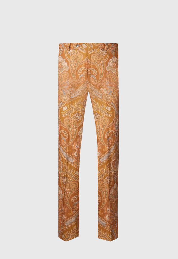 Paul Stuart Printed Paisley Linen Trouser, image 1