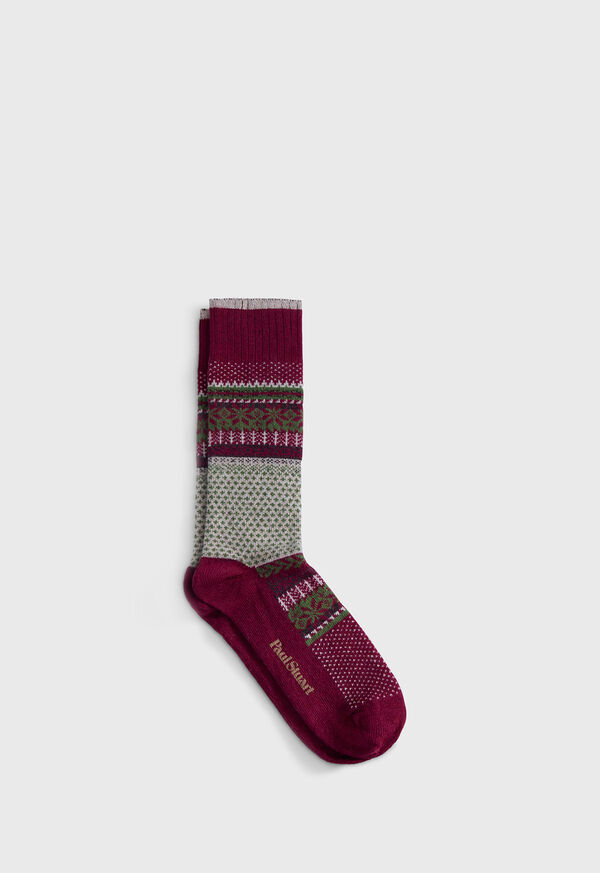Paul Stuart Fair Isle Sock, image 1
